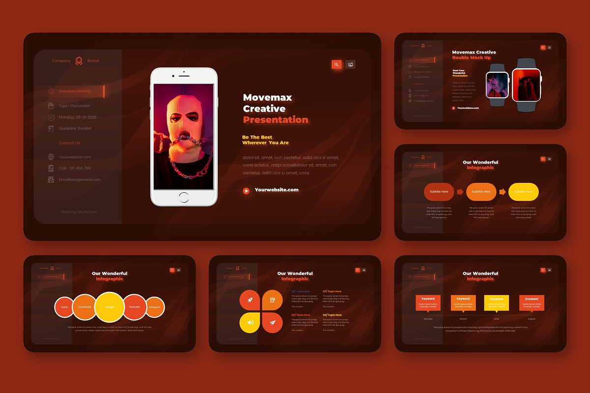 Movemax Creative Presentation, a Presentation Template by NecrolitSlide (Photo 6 of 9)