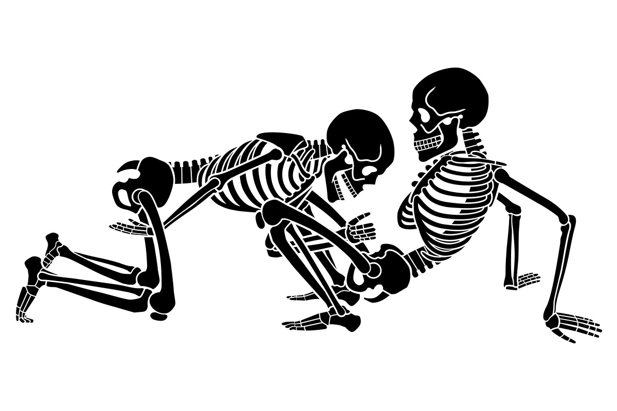 KAMASUTRA with skeletons, an Illustration by Tanya Akhmett (Photo 3 of 14)