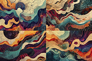 16 Harmony Sound Wave Illustrations, a Background Graphic by HipFonts (Thumbnail 3 of 5)