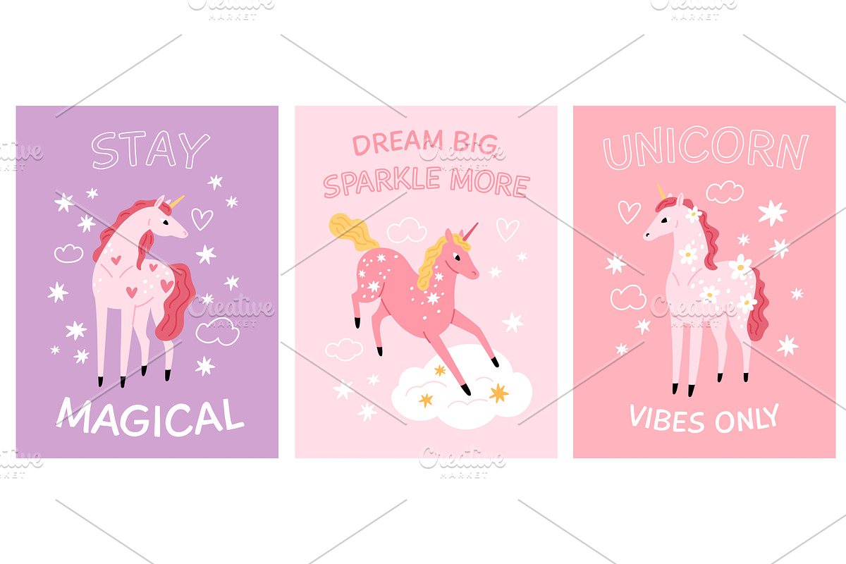Funny unicorn birthday cards, an Animal Illustration by YummyBuum
