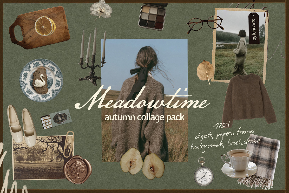 Meadowtime Autumn Collage Pack, an Object Graphic by lerinartstudio (Photo 1 of 9)