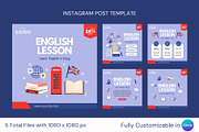 English Lesson Template, a Social Media Template by ryelart.design (Thumbnail 2 of 4)