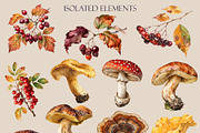 Mushroom seamless pattern, a Pattern Graphic by Elona Laff (Thumbnail 4 of 4)