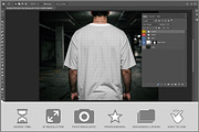 Oversized T-shirt Back View PSD, a Shirt Mockup by Bruno's Shop (Thumbnail 2 of 3)