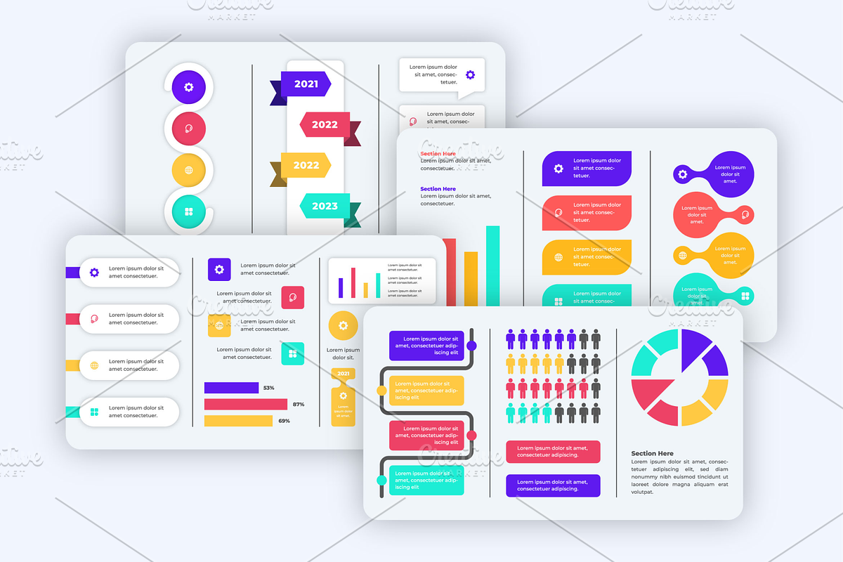 Business Infographics Set, a Presentation Template by Artiveko (Photo 1 of 2)