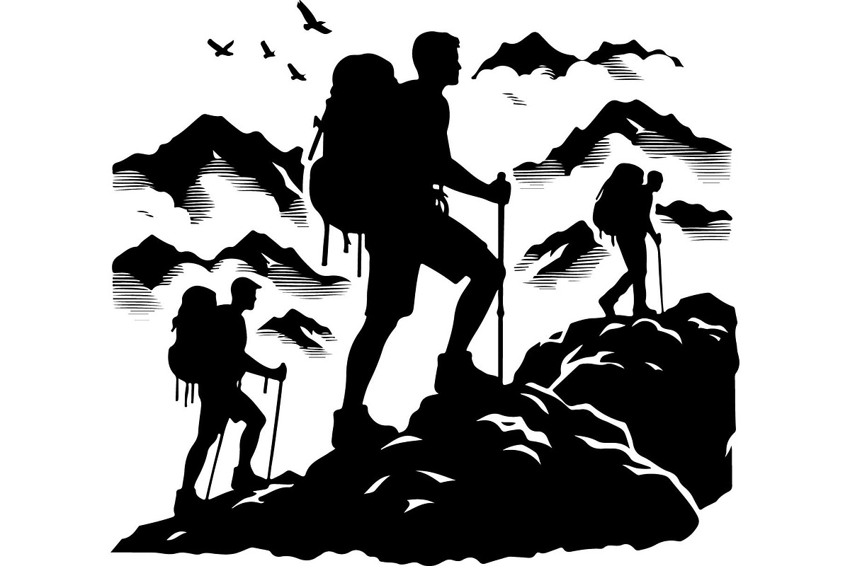 Hiking Adventure Vector Set, an Object Graphic by Creativeshirt (Photo 6 of 13)