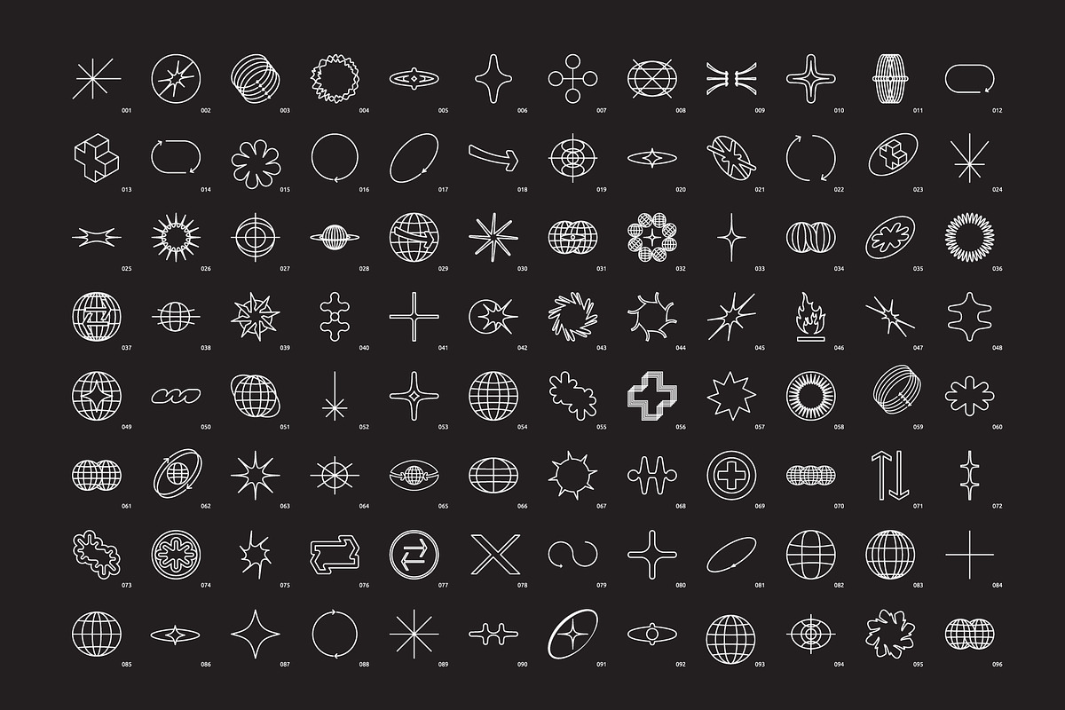 96 Linear Vector Shapes, a Graphic by Vanzyst (Photo 6 of 7)