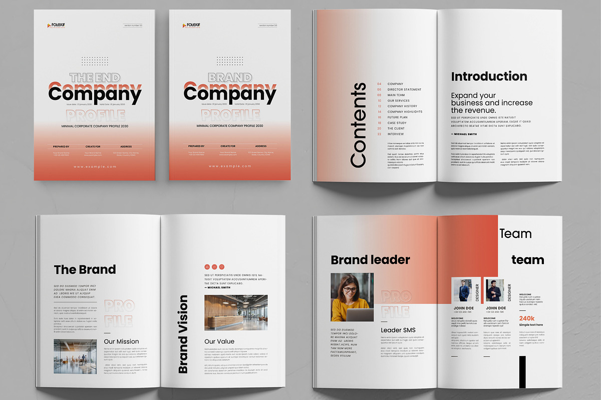 Professional Company Brochure Design, a Brochure Template by MightyDesign (Photo 2 of 6)