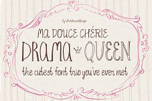 Hand Written Font Trio Serif Script