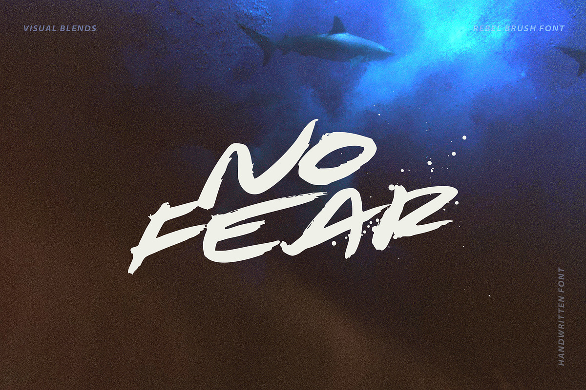 Rebel Brush - Handwritten Font, a Handwritten Font by Visual Blends (Photo 3 of 7)
