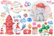 Little Heroes Cute watercolor animal, an Animal Illustration by Ann Art Houze (Thumbnail 3 of 9)