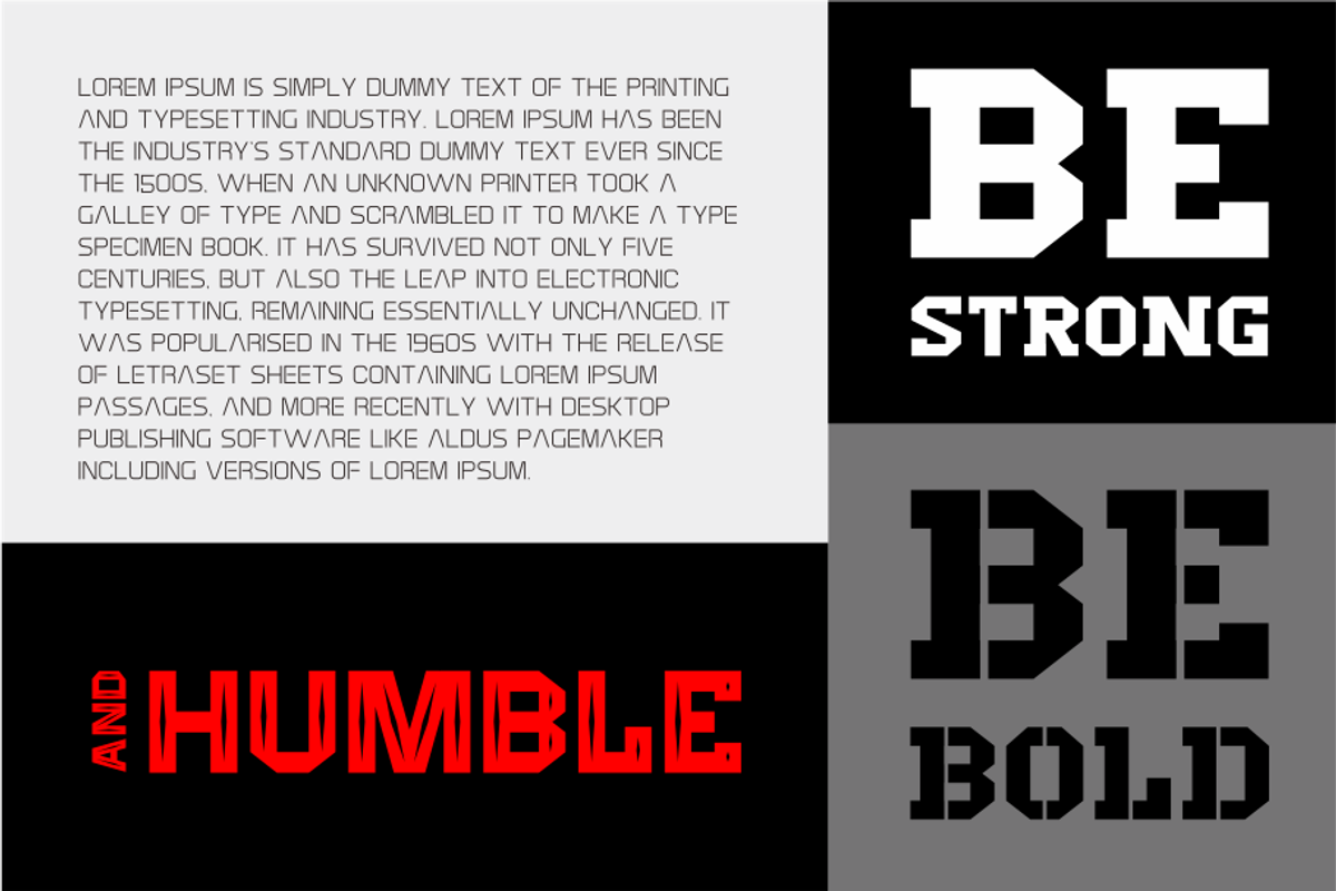 Hantam Font preview 4