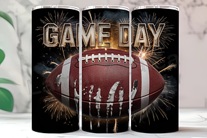 Luxury Gold Football Game Day Tumble, an Arts & Entertainment Photo by LamanAzalea
