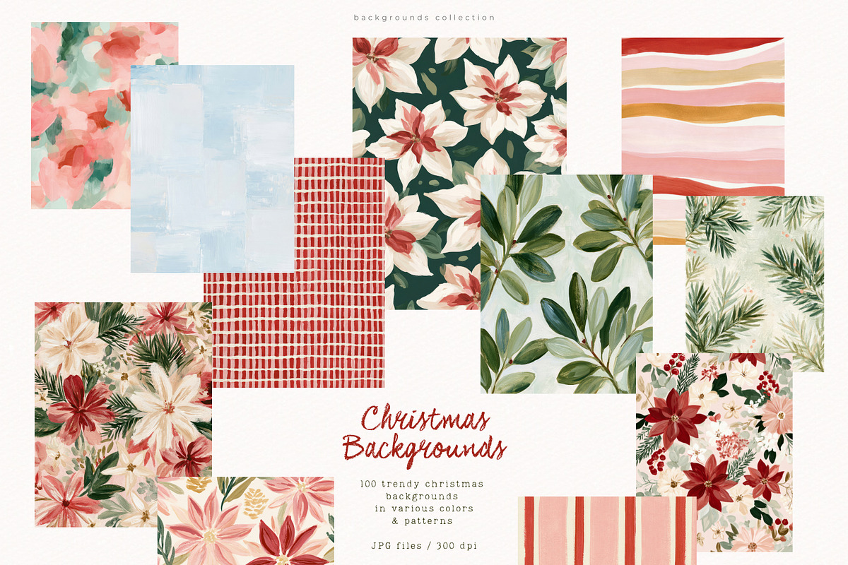 100 Christmas Backgrounds, a Background Graphic by PeDe Designs (Photo 15 of 16)