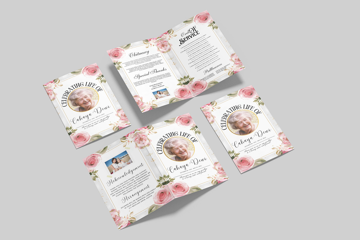 Canva Obituary Template, a Templates & Theme by iloveTemplate (Photo 3 of 4)