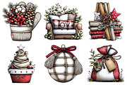 Neutral Rustic Christmas Clipart Bun, an Illustration by Daily.Designs (Thumbnail 4 of 5)