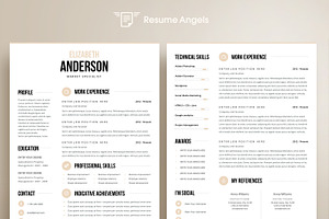 Resume Template 4 Page Anderson