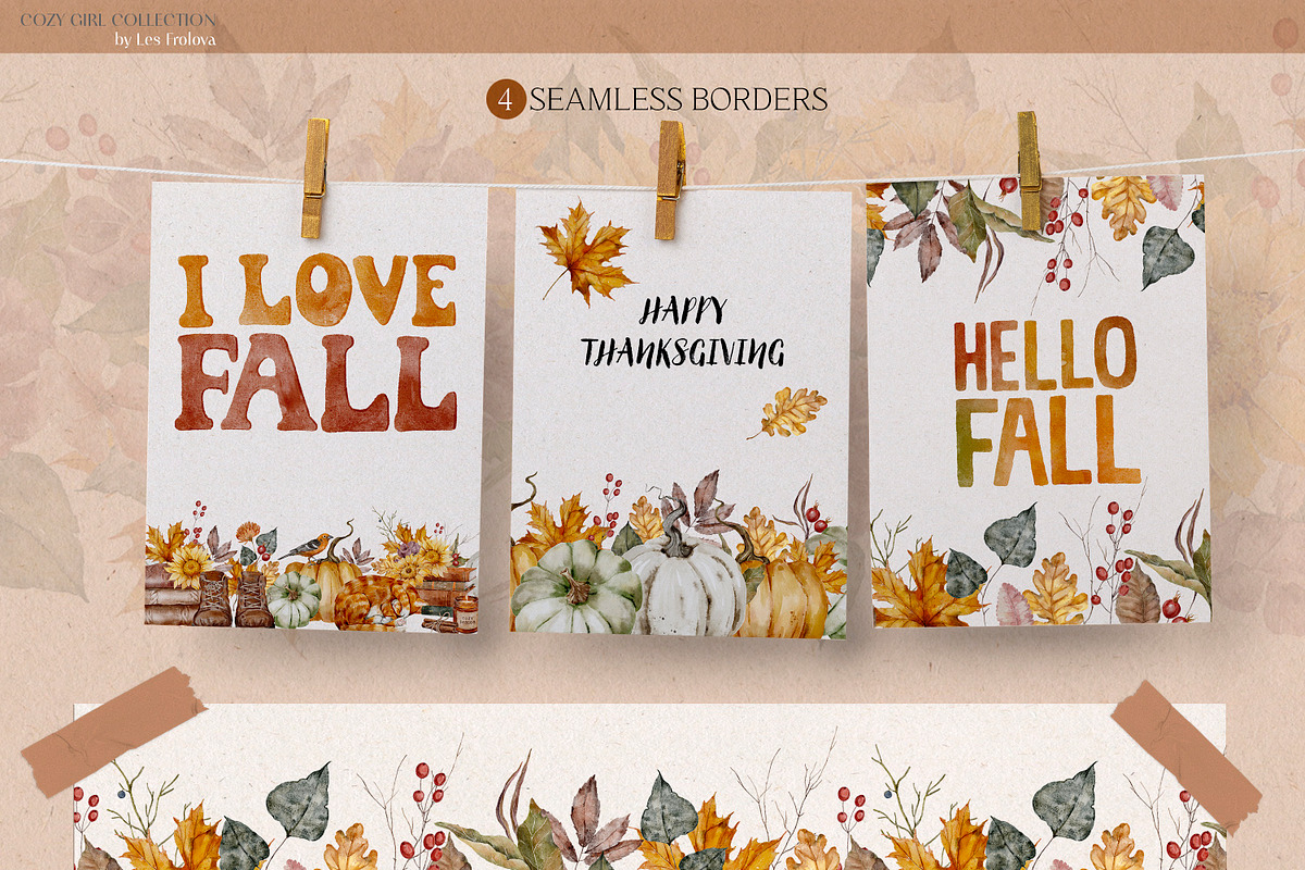 Cozy Girl-Autumn Collection, a Decorative Illustration by Les Frolova (Photo 9 of 11)