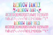 Happy Rainbow Family Font, a Handwritten Font by Nobu Collections (Thumbnail 6 of 11)