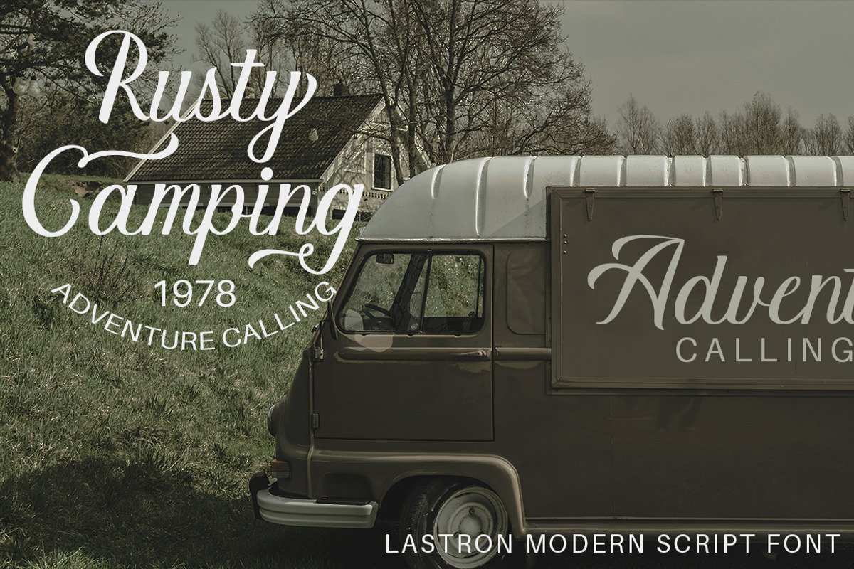 Lastron – Modern Elegant Script Font, a Font by MERCI STUDIO (Photo 6 of 9)