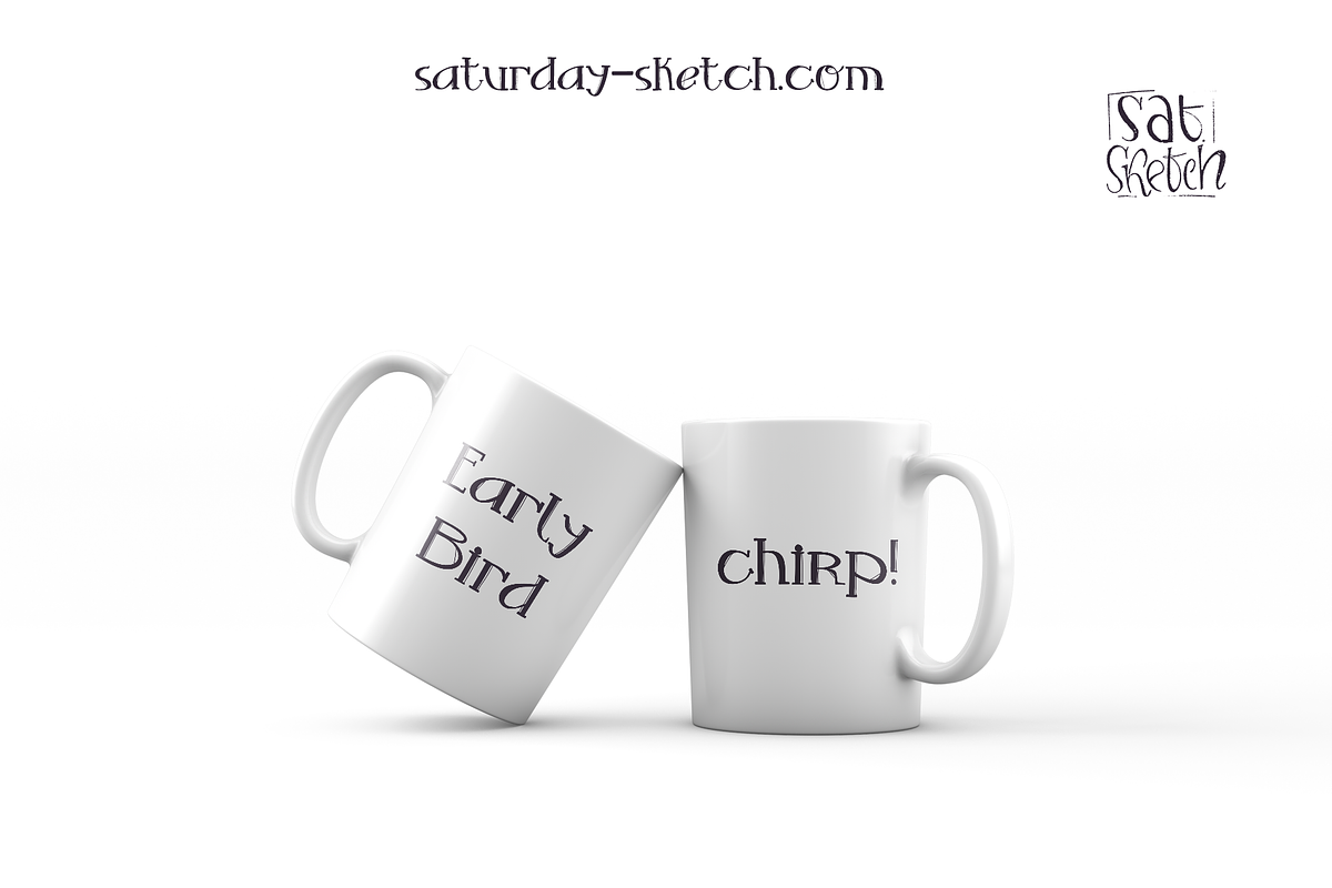 Birdie - handdrawn display font, a Serif Font by saturday.sketch (Photo 6 of 8)