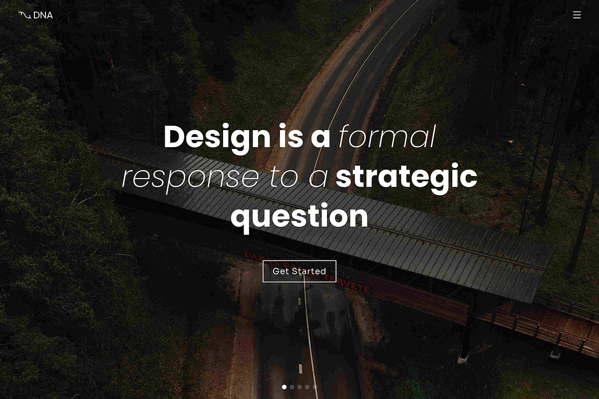 DNA - One Page HTML Template, a HTML Template by DesignOrbital (Photo 1 of 5)