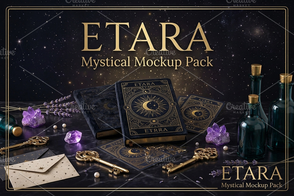 ETARA Mystical Mockup Pack, an Object Graphic by ETARA by Mea Hau (Photo 9 of 60)