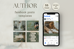 Author Facebook Posts Template