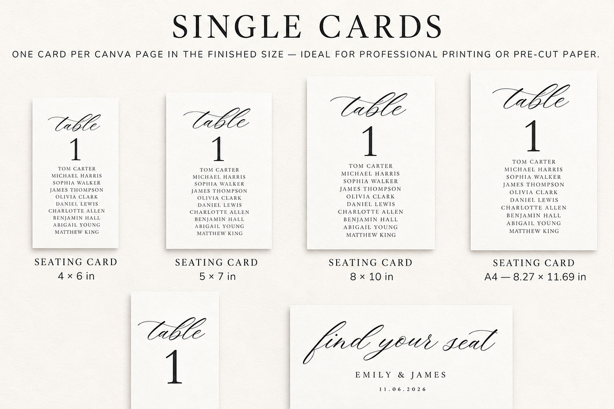 Wedding Seating Chart: Canva, an Invitation Template by Arfis (Photo 4 of 11)