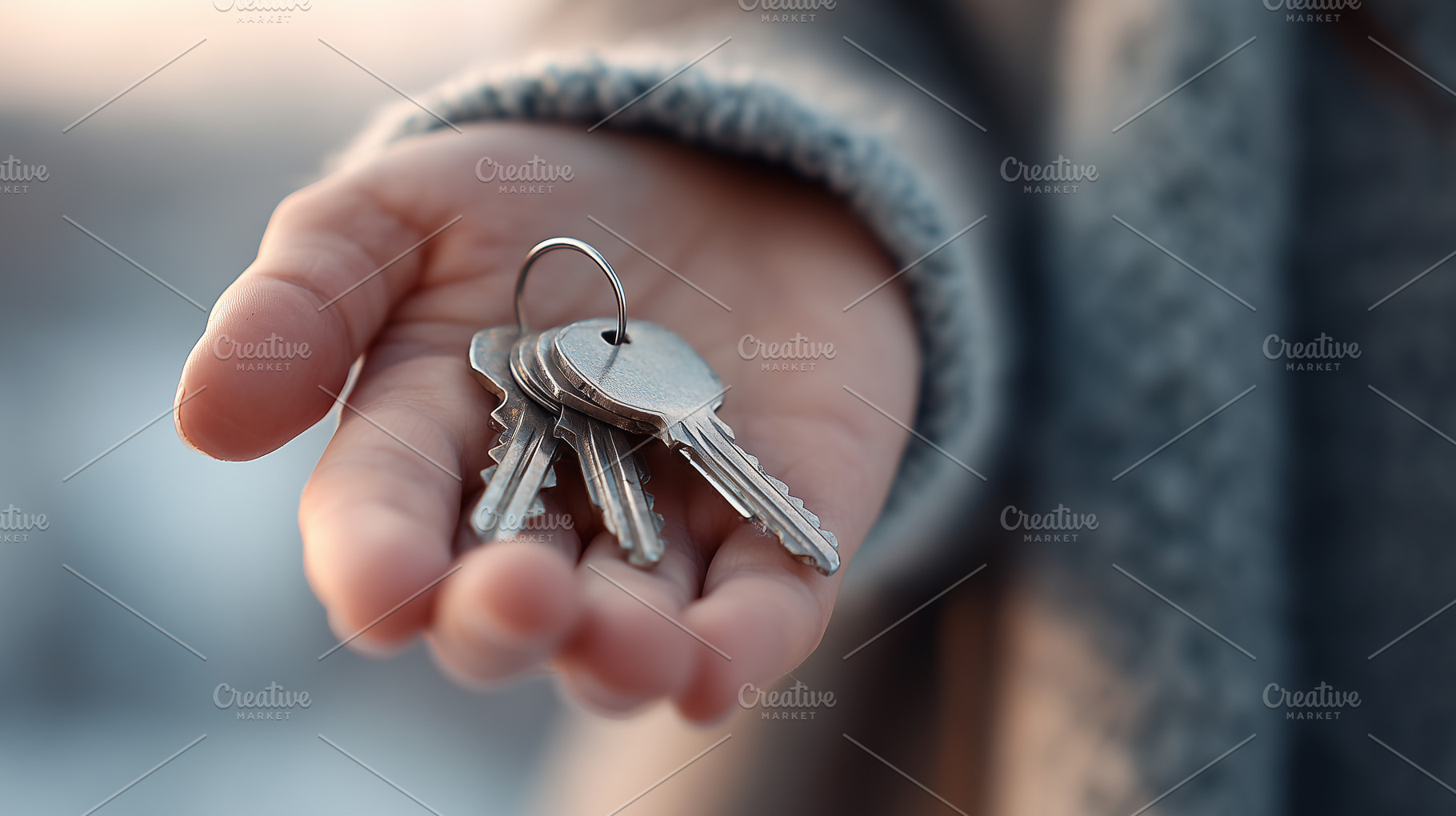 Close up of a hand holding a set of, an Architecture Photo by MistyDay