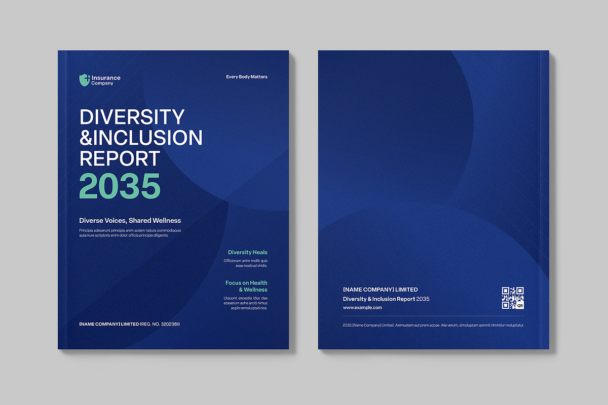 DEI Report Template, a Brochure Template by BrandPacks