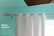 Kitchen Curtain Mock-up, a Household Mockup by IsometricWorld (Thumbnail 2 of 9)