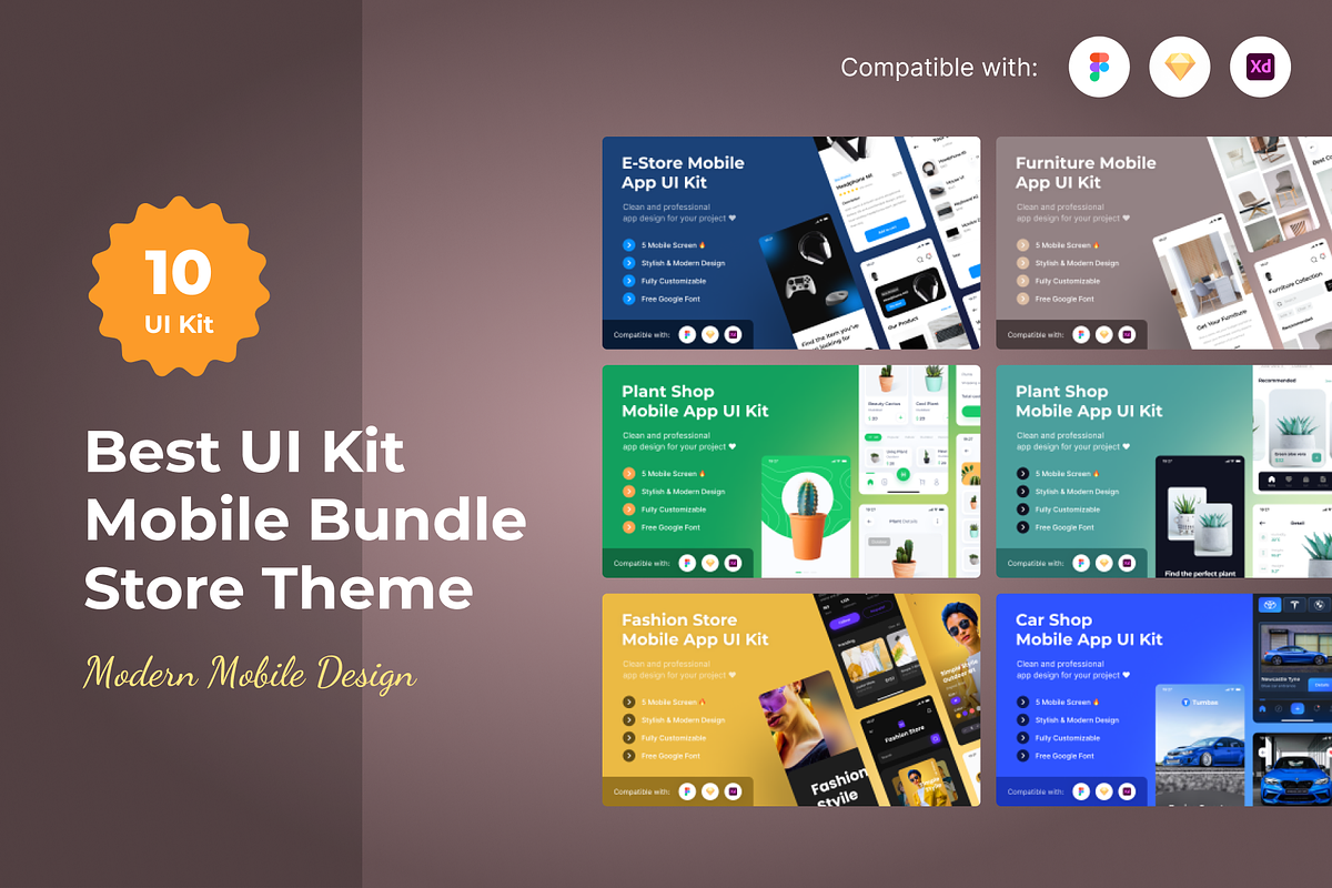 Best UI Kit Store Bundle Mobile V2, a Device Mockup by Sub1Creator ...