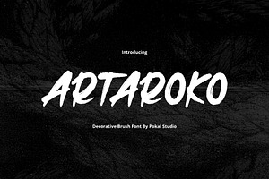 Artaroko Brush Font