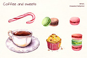 Christmas sweets watercolor set, a Decorative Illustration by Where summer is (Thumbnail 3 of 7)