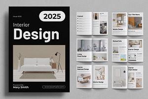 Interior Book Template Layout, a Brochure Template by ContestDesign