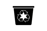 Recycling Bin Minimal Silhouette, a Graphic by Designer_Momina (Thumbnail 8 of 14)