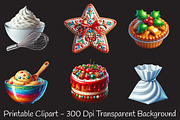 Holiday Baking Watercolor Set, an Illustration by RobertsArt (Thumbnail 4 of 7)