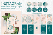 Instagram templates in Yoga style, a Social Media Template by Tatyana_Zenartist (Thumbnail 1 of 6)