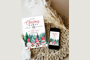 Editable Christmas Invitation, an Invitation Template by ForeverPrint (Thumbnail 2 of 10)