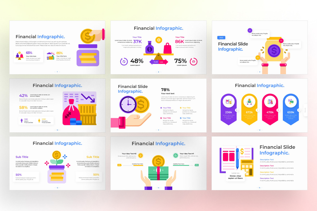 Financial PowerPoint - Infographic Template