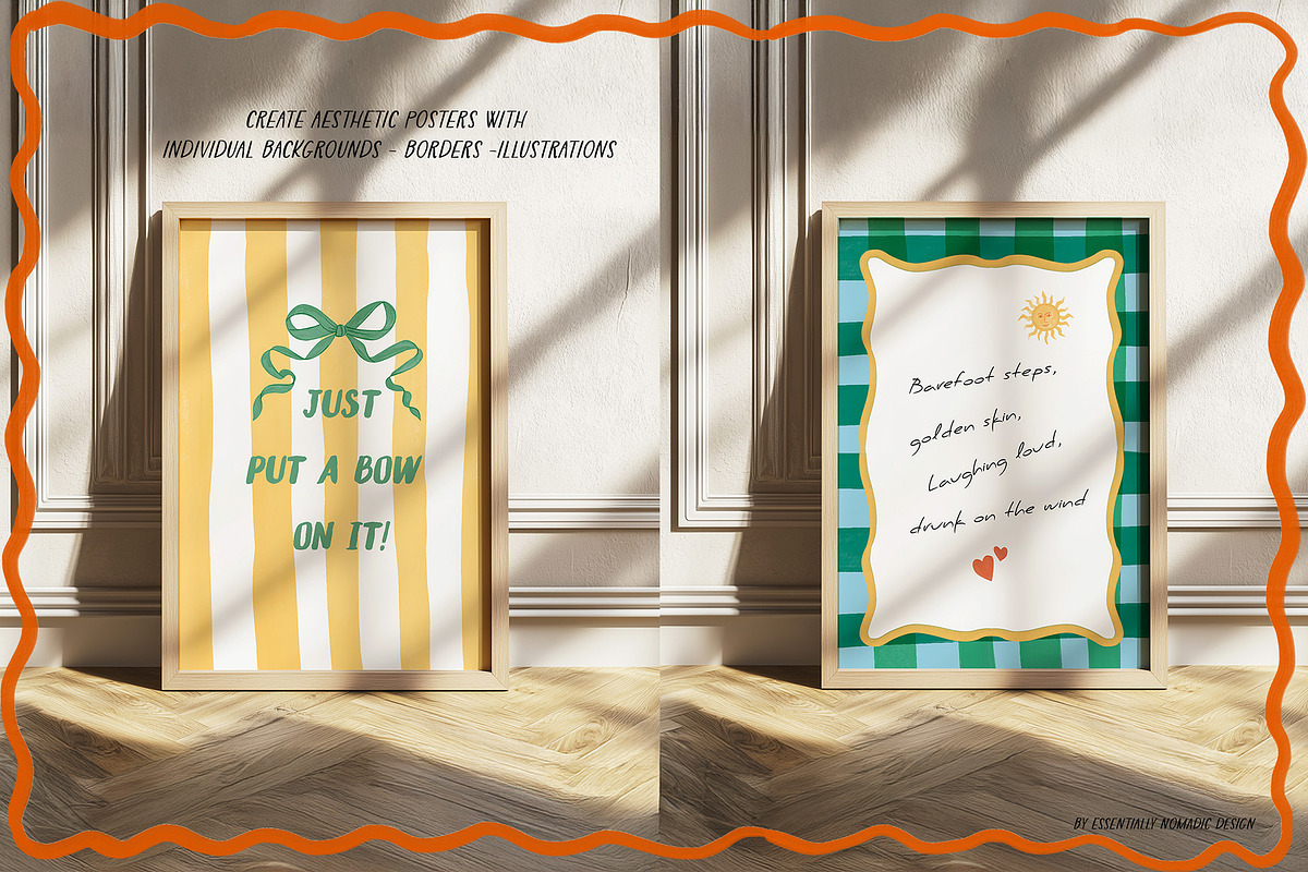 Whimsical Illustration & Frames, an Object Graphic by Essentially Nomadic (Photo 10 of 15)