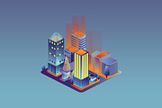 Isometric Building Set 11 Designs, a Work Illustration by Peacock_design (Thumbnail 10 of 12)