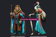 Gilded Menagerie Royal Animals, an Animal Illustration by ThatsDesignArt (Thumbnail 3 of 13)