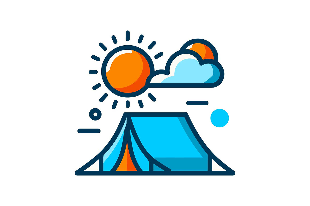 Camping Adventure Icon Set, an Object Graphic by Designs_River (Photo 6 of 13)