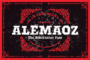 Alemaoz Font - A Blackletter Font