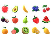 Fruits 3D Icon, a Food & Drink 3D Model by GoTemp (Thumbnail 7 of 8)