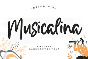 Musicalina - Modern Handwritten Font