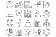 Data analysis visualization icon set, an Object Graphic by pikepicture (Thumbnail 2 of 3)