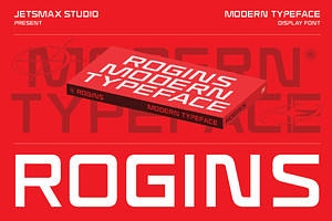 Rogins, a Sans Serif Font by Jetsmax® Studio